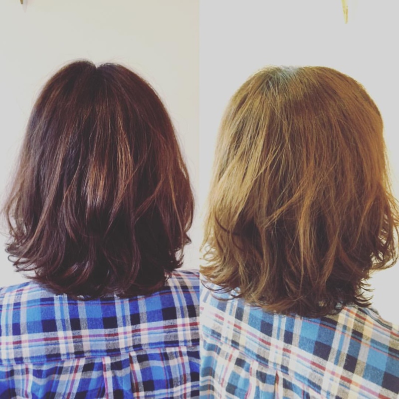 デジタルパーマでゆるふわに