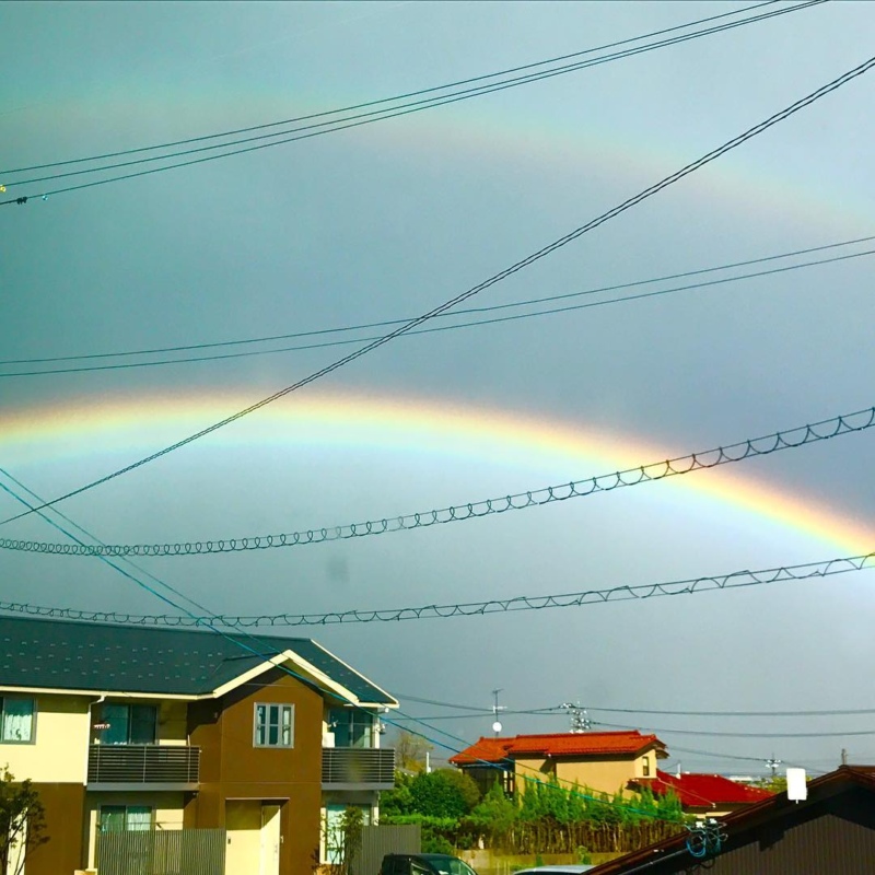 なんてキレイな虹