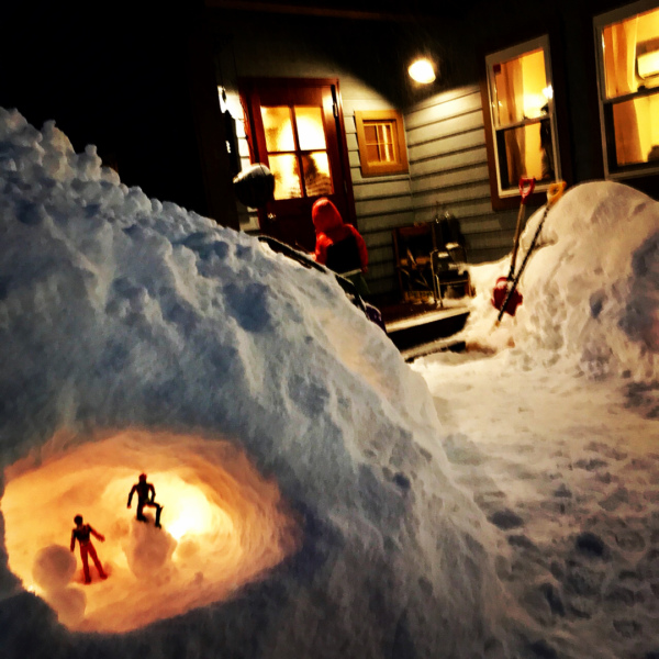 外を見たらワァ〜綺麗〜！