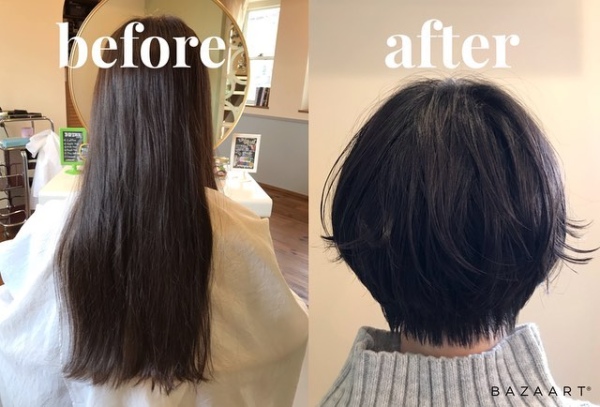 成人式後にバッサリショートに