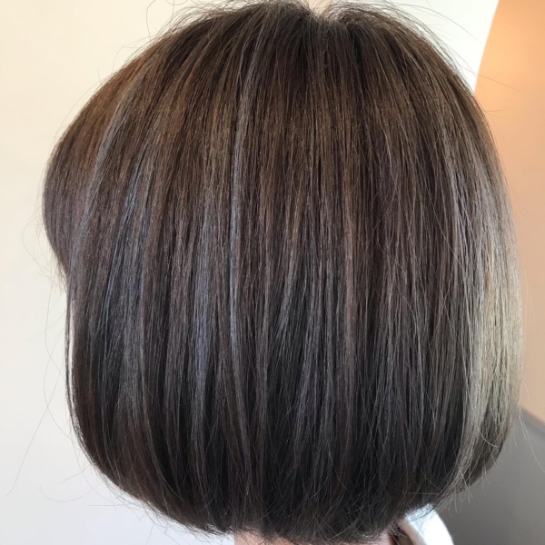 ハイライト→アッシュグレージュ