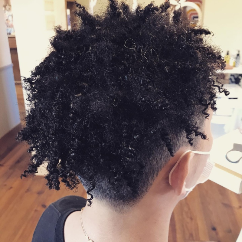 針金パーマ　いい感じにかかりました！